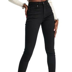 NWT TopShop Jamie Petite High Waist Skinny Black Jeans W28 To Fit L28 US6